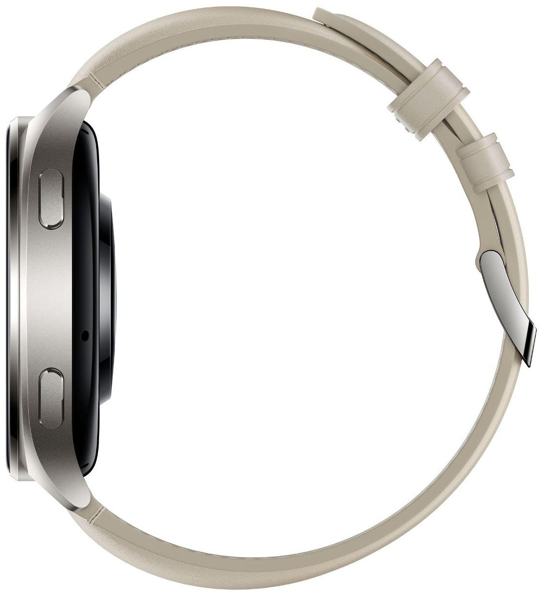 Смарт-часы Xiaomi Watch 2 серый с белым кожаным ремешком BHR9306GL